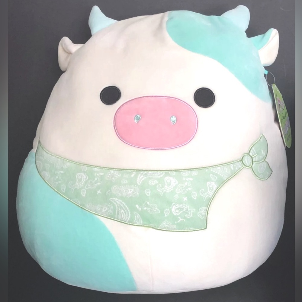NEW 16” Cow w/ Bandana Squishmallow